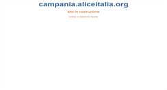 Desktop Screenshot of campania.aliceitalia.org